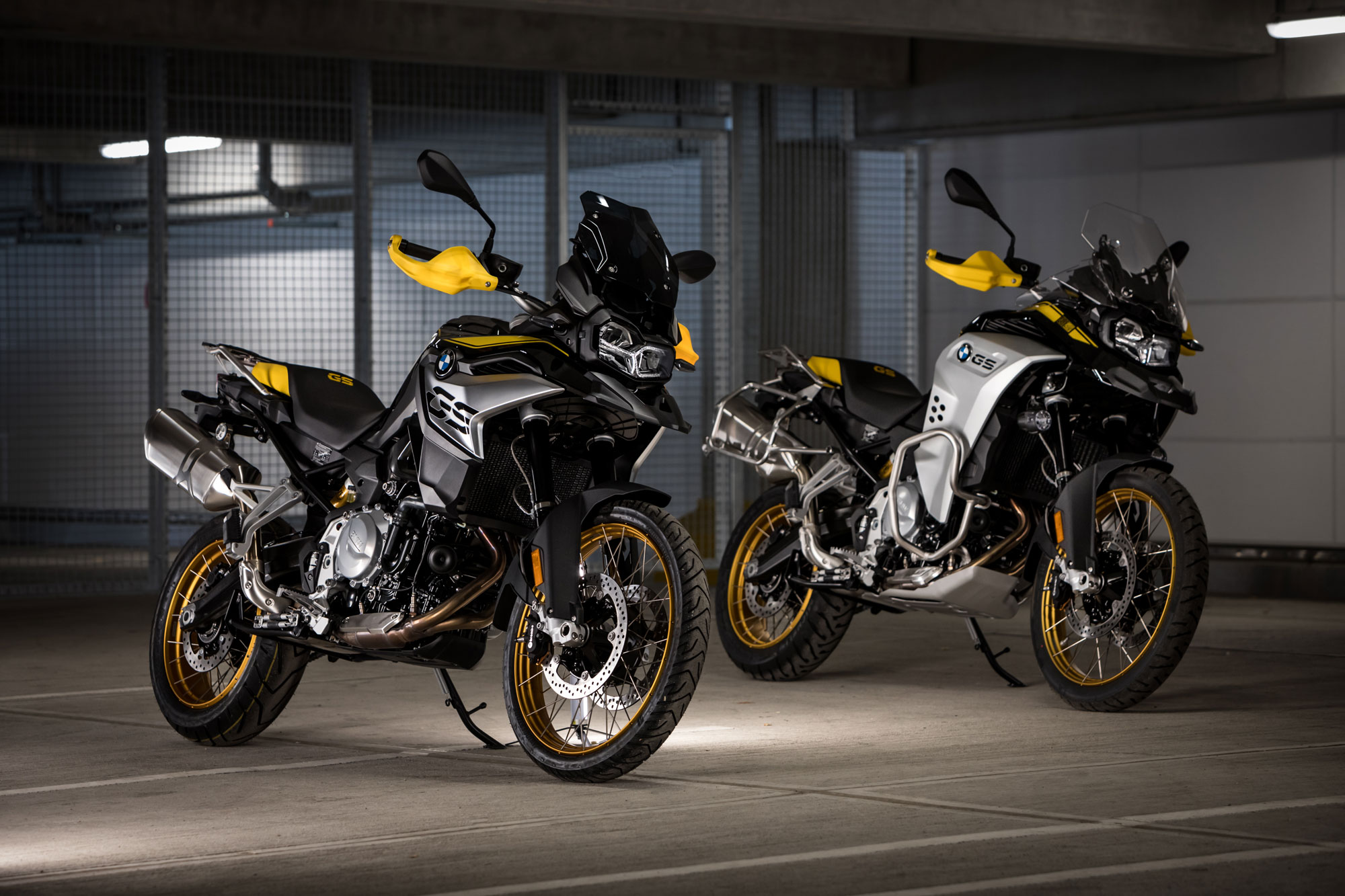 2020 BMW 40th Anniversary motorcycles in black and yellow