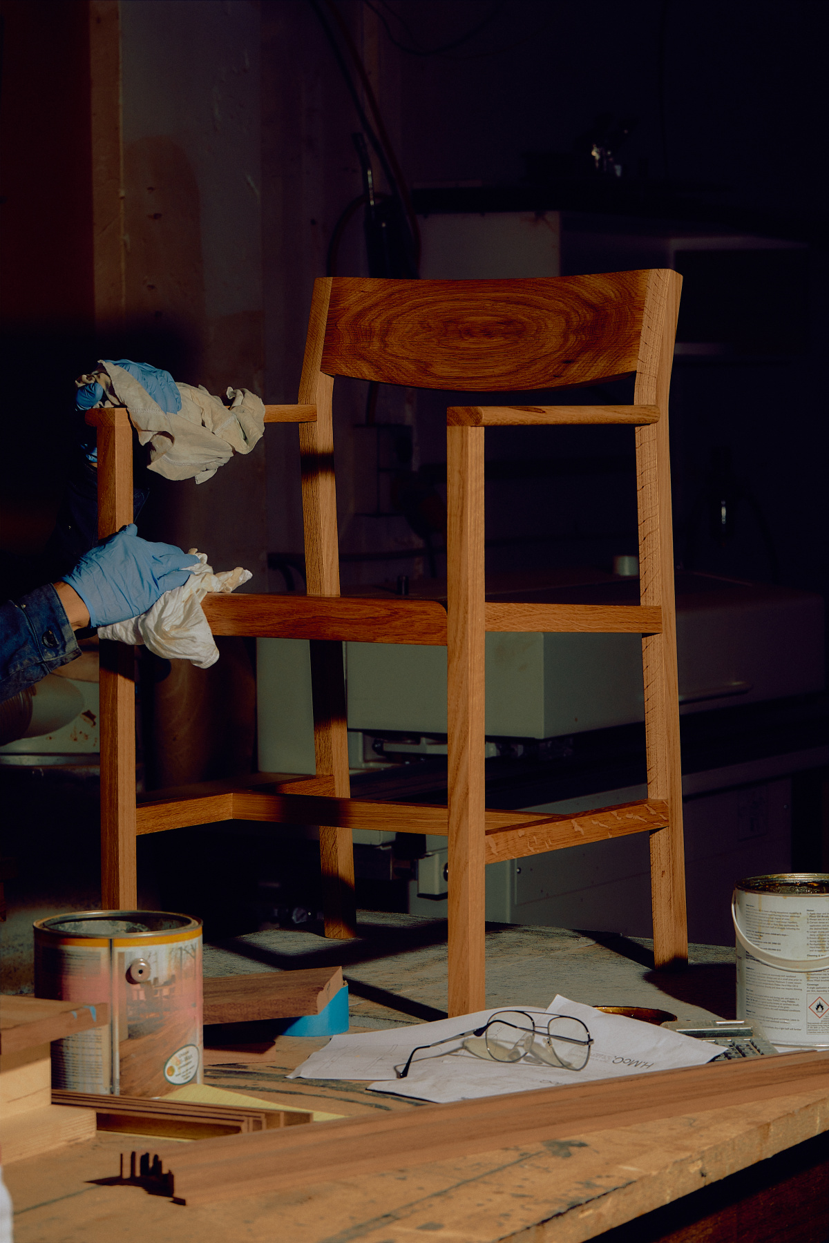 wooden chair by hugh mccarthy