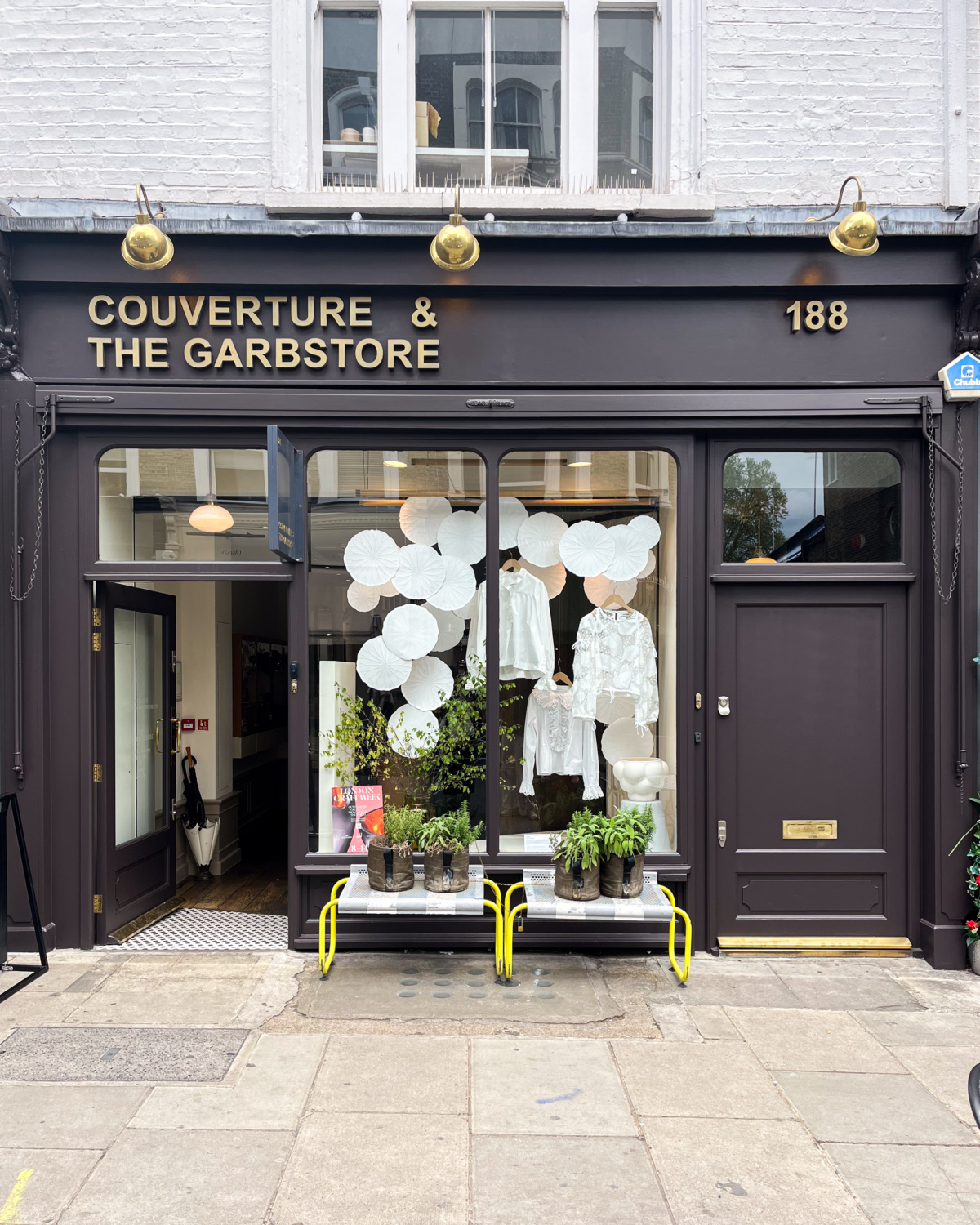 couverture and the garbstore exterior