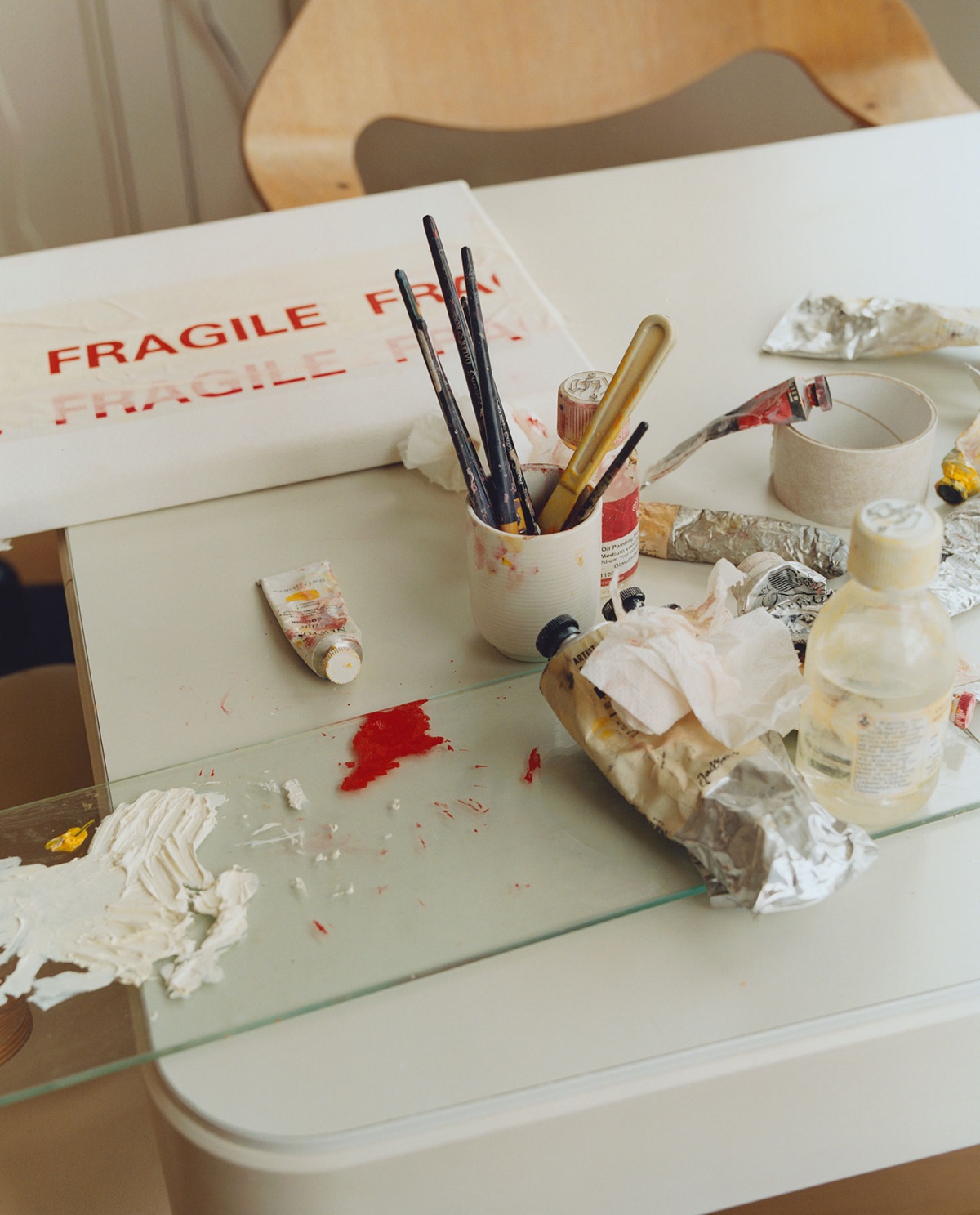 frances wilks painting table