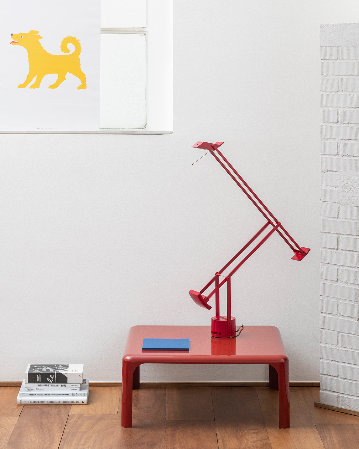 tizio lamp on a table