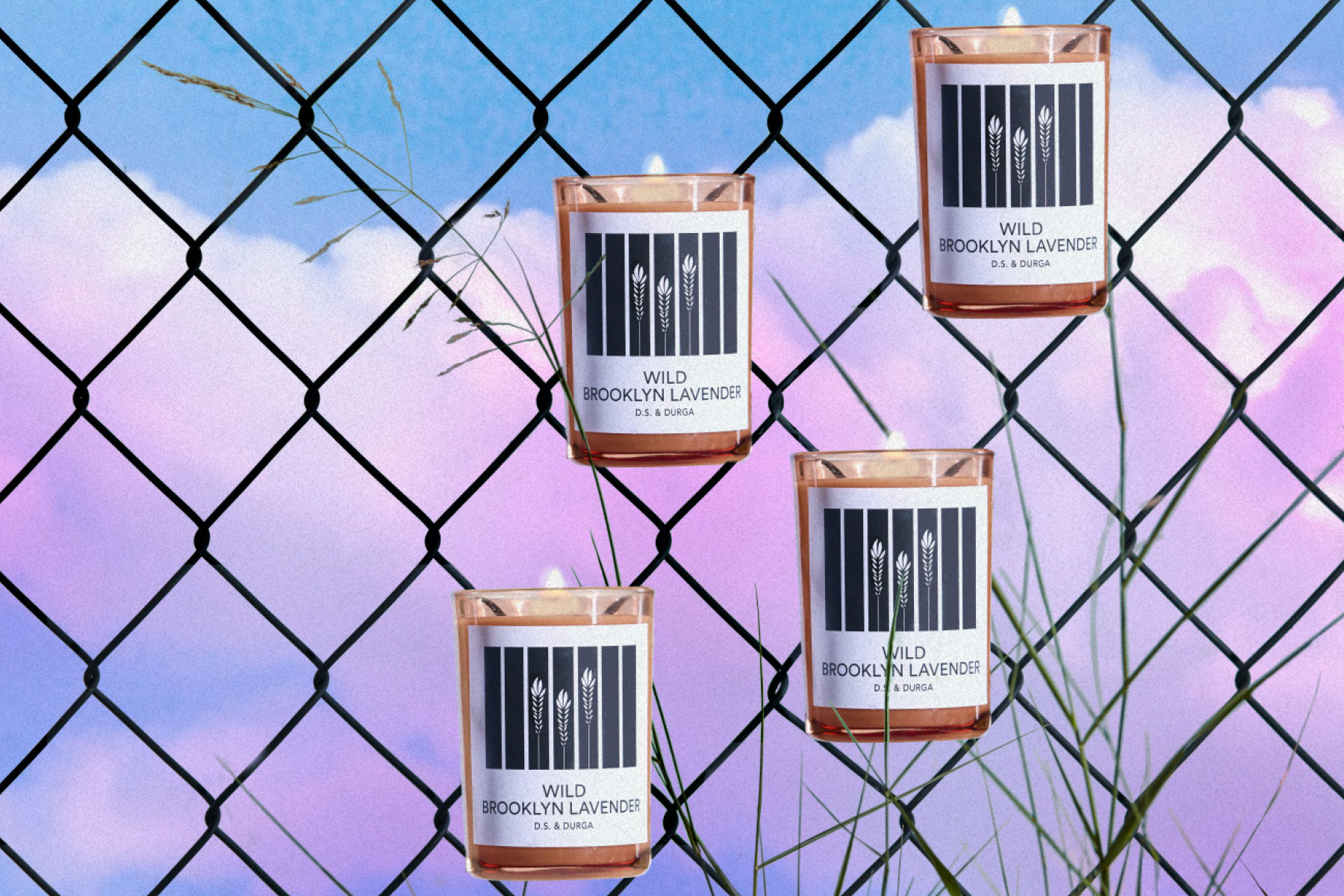 candle on fence