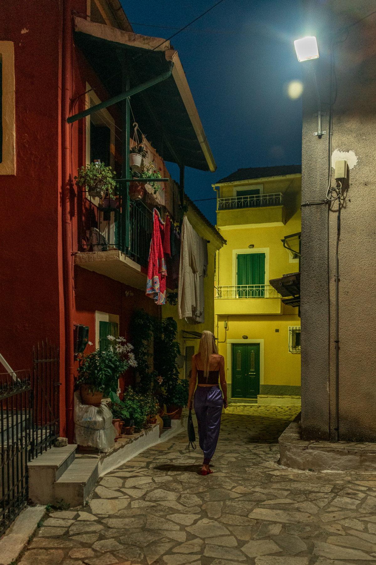 nighttime in corfu
