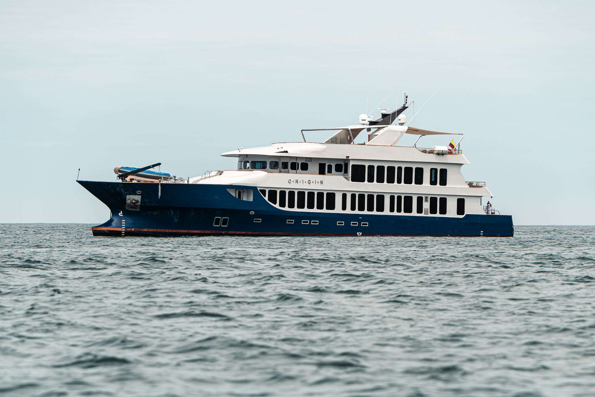 a luxury expedition yacht 