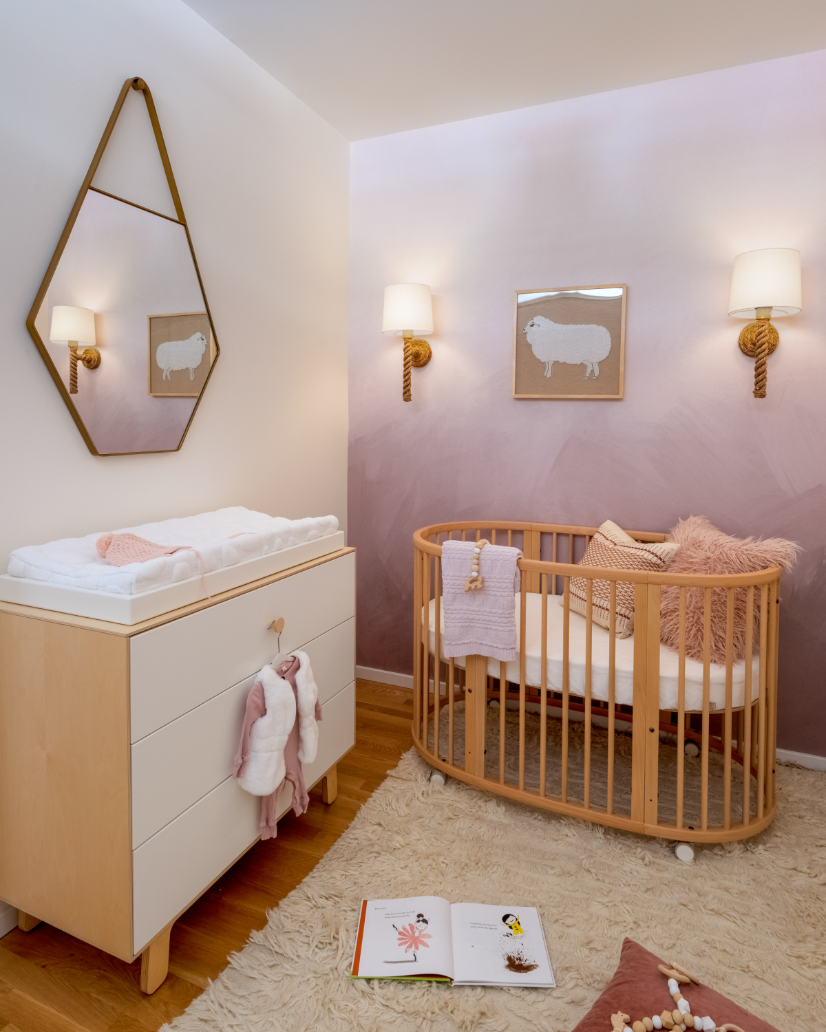 Nursery design by Kathy Kuo Home