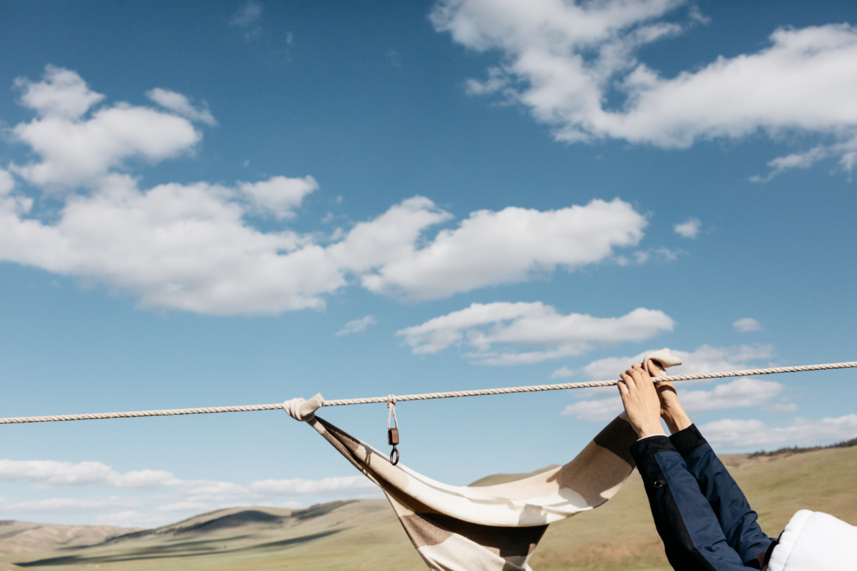 Mongolian skies inspired leret leret sweaters