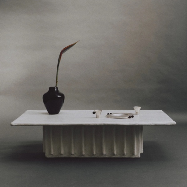 ceramic white coffee table